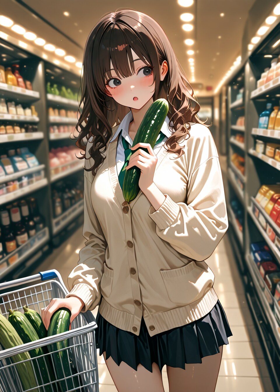 今夜のおかずを物色する冴はん