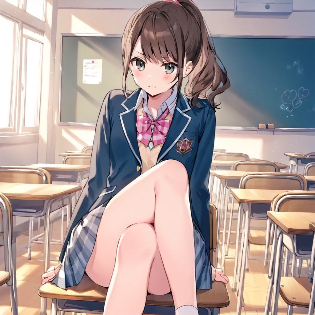 むすっとしている