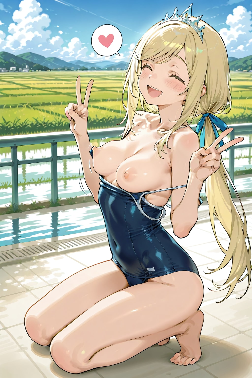 田園🌾スク水おっぱい👸