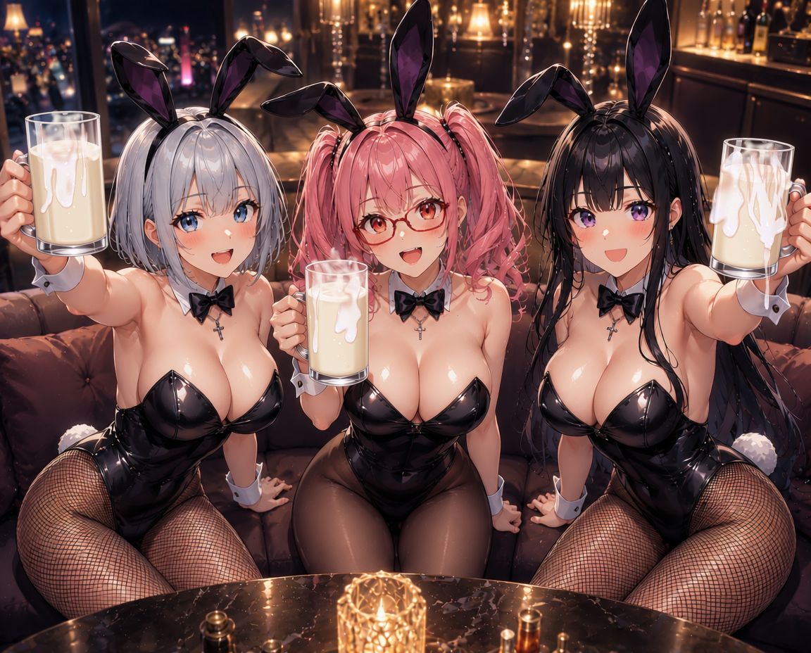 やばい飲み物で乾杯するうちの子３人
