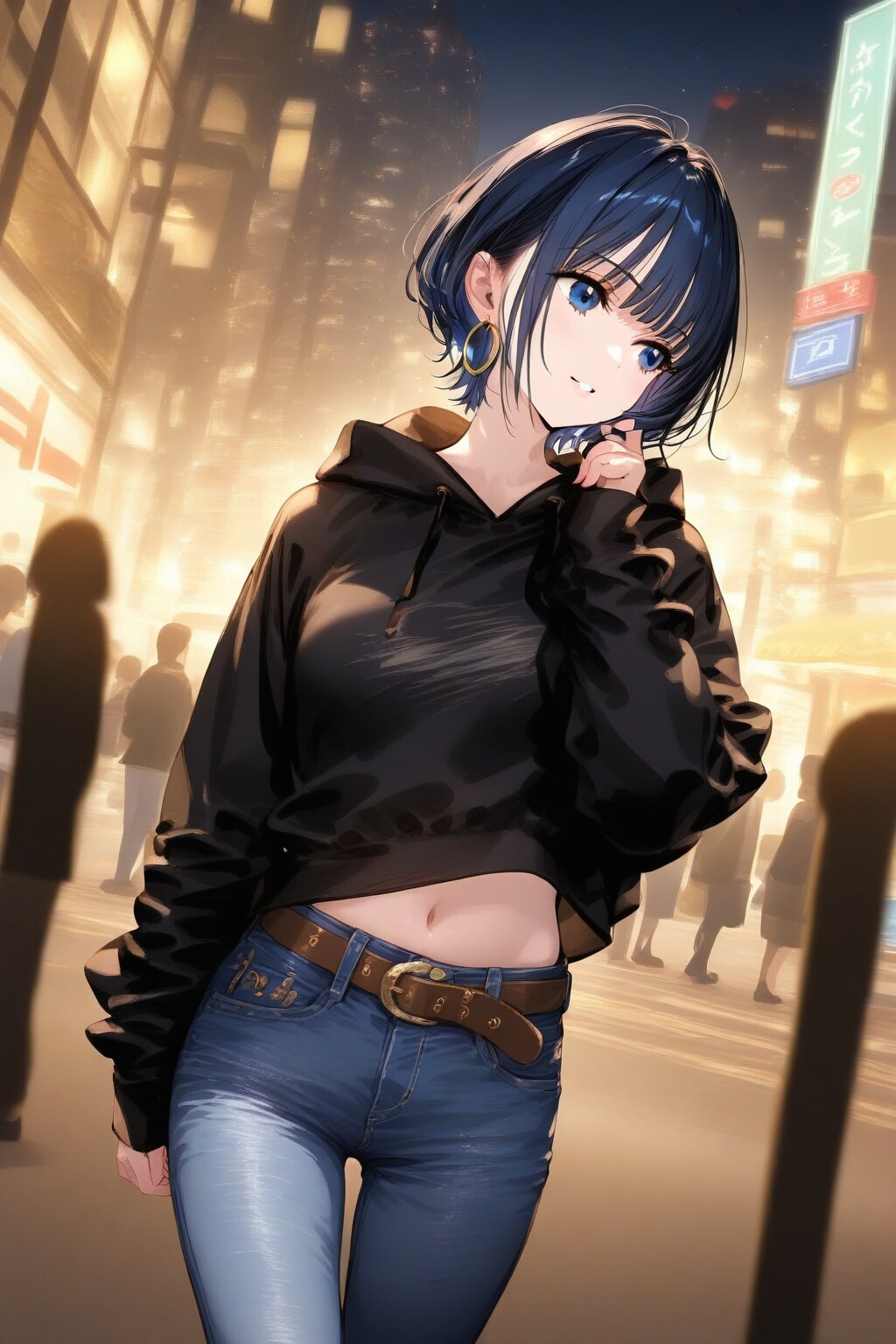 WAVEへそ出し娘