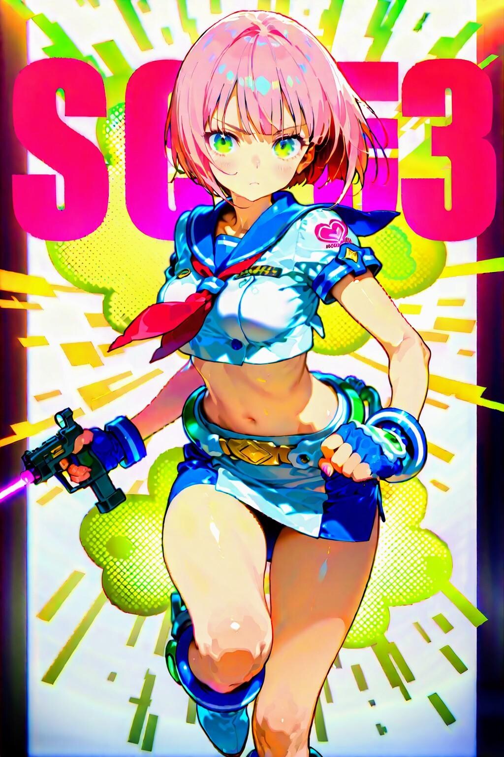 ピンク髪ボブカットお姉やん🩷12(ボツ画)