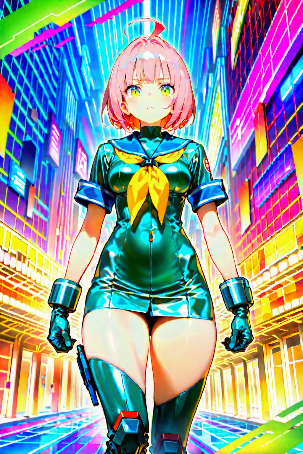 ピンク髪ボブカットお姉やん🩷12(ボツ画)