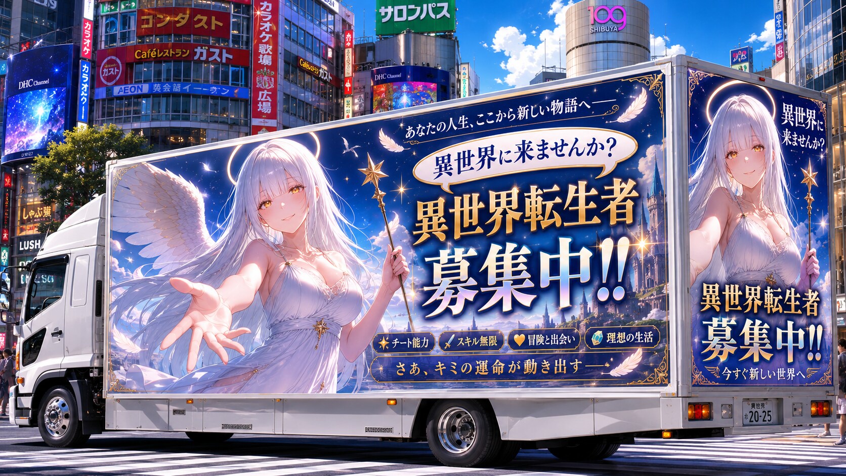 獲物を待ち構えるトラック