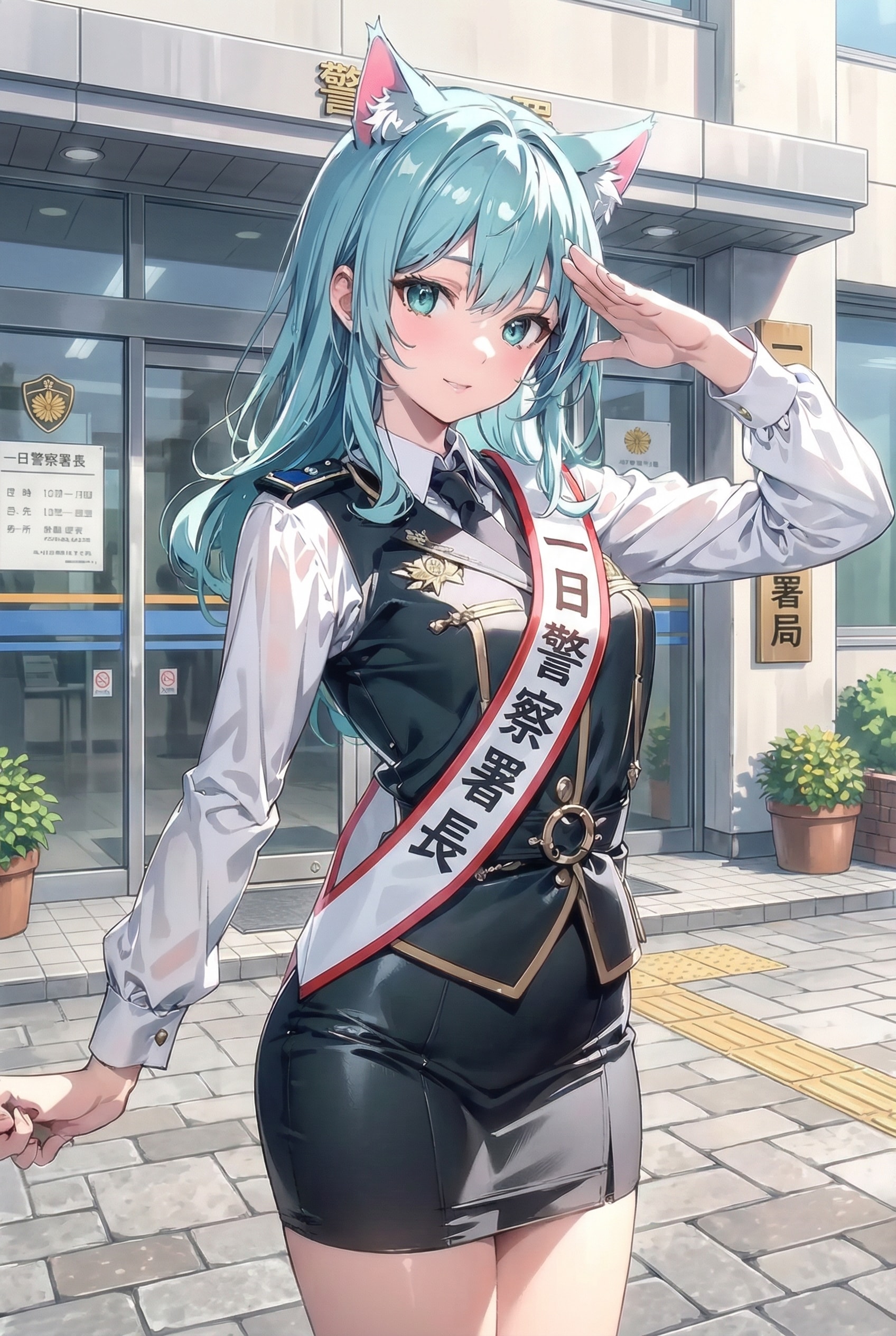 一日警察署長🐱🚓🚨🏢 | の人気AIイラスト・グラビア