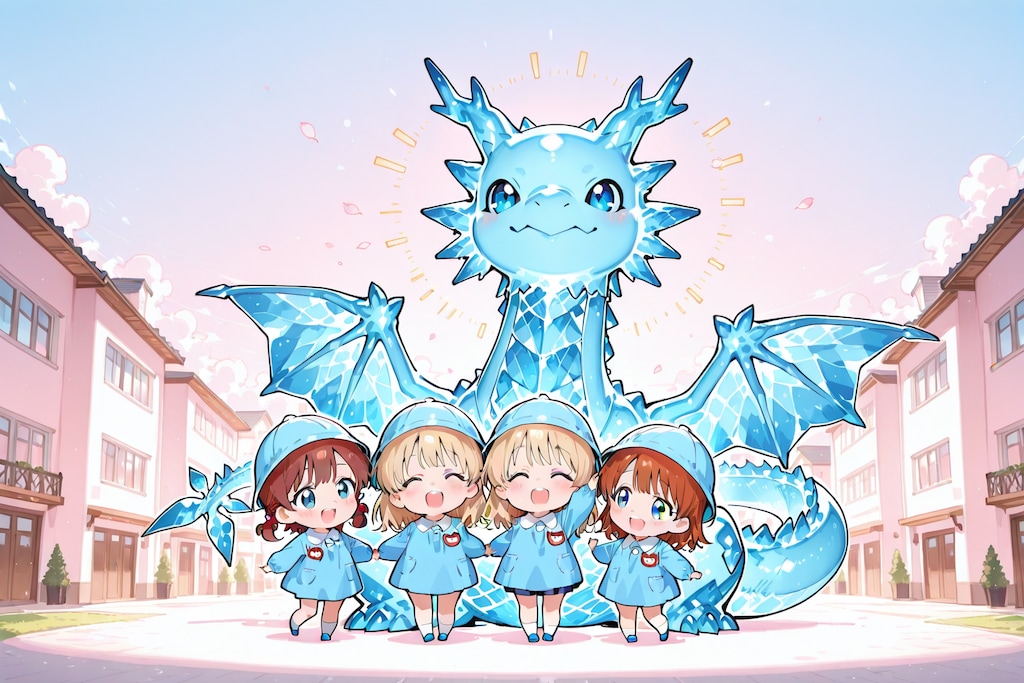 園児とドラゴン