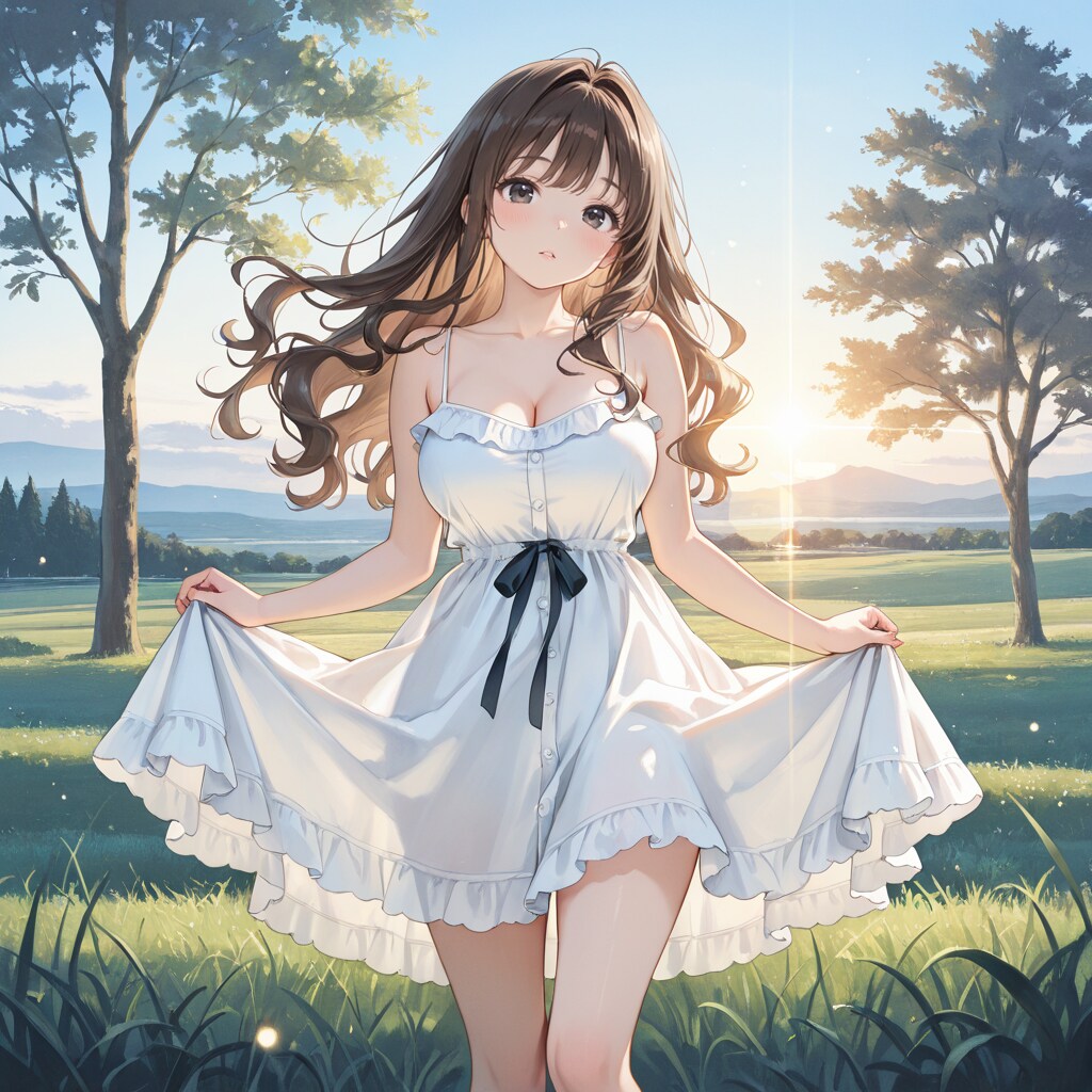 澪ちゃん、高原にて