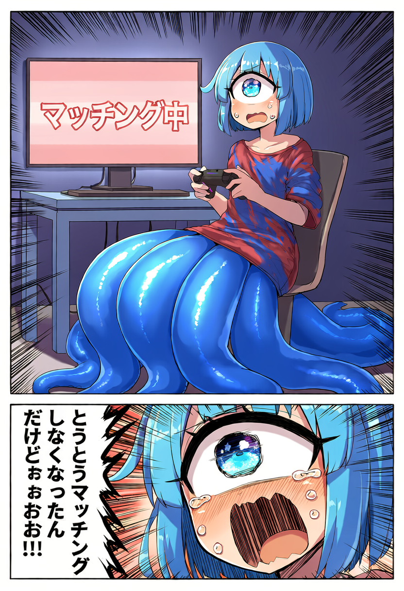 単眼スキュラ　過疎った格ゲーの悲しみ | の人気AIイラスト・グラビア