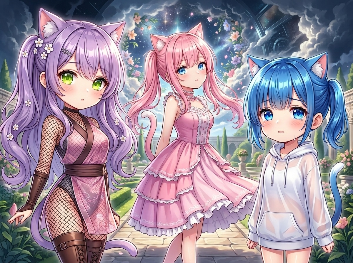 LILACにゃん。ECHIDNAにゃん。WAVEにゃん | の人気AIイラスト・グラビア