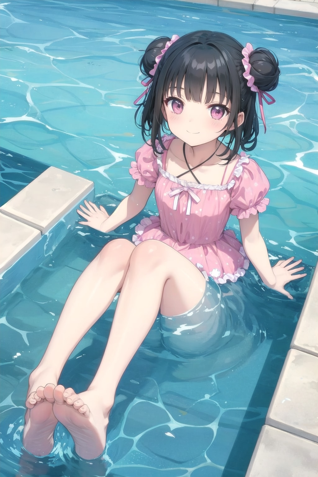 プールにやってきたのです