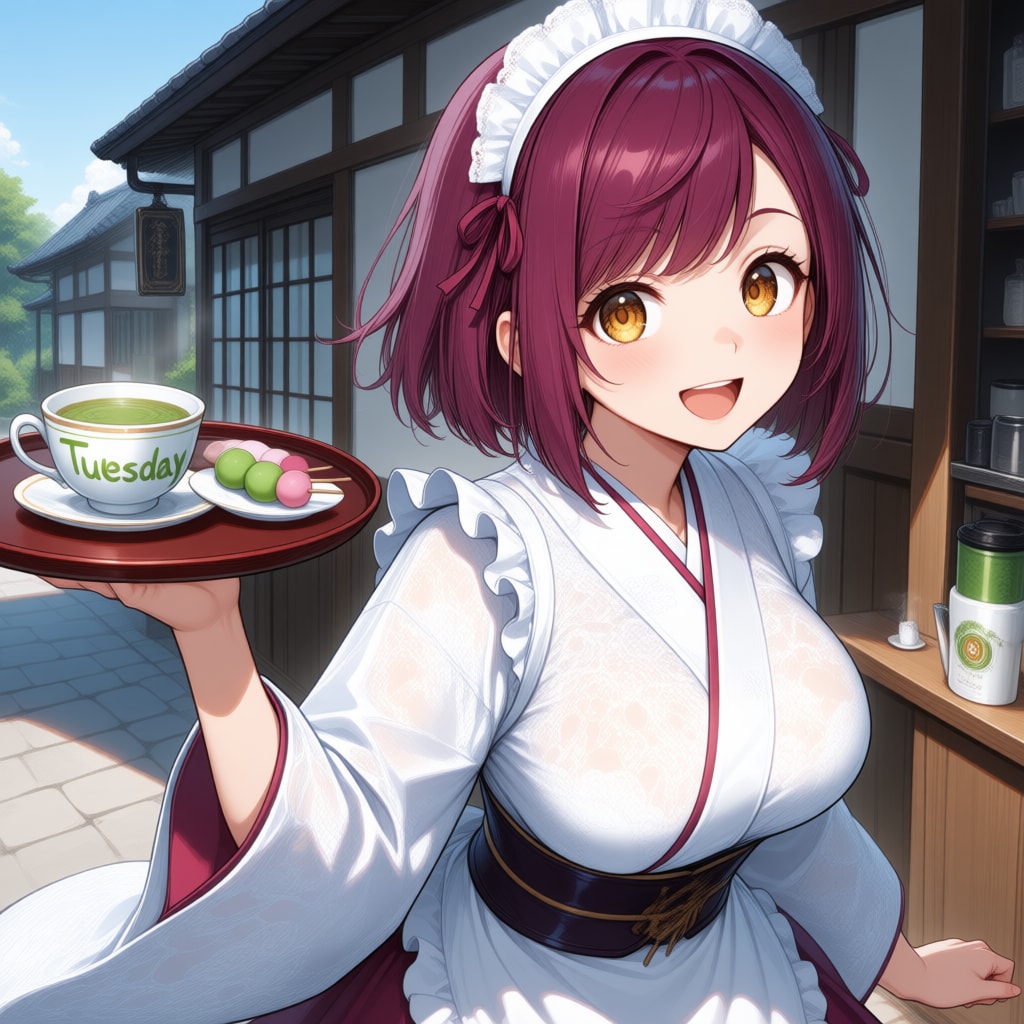 おはようございます（挨拶メイドの芽衣ちゃん）