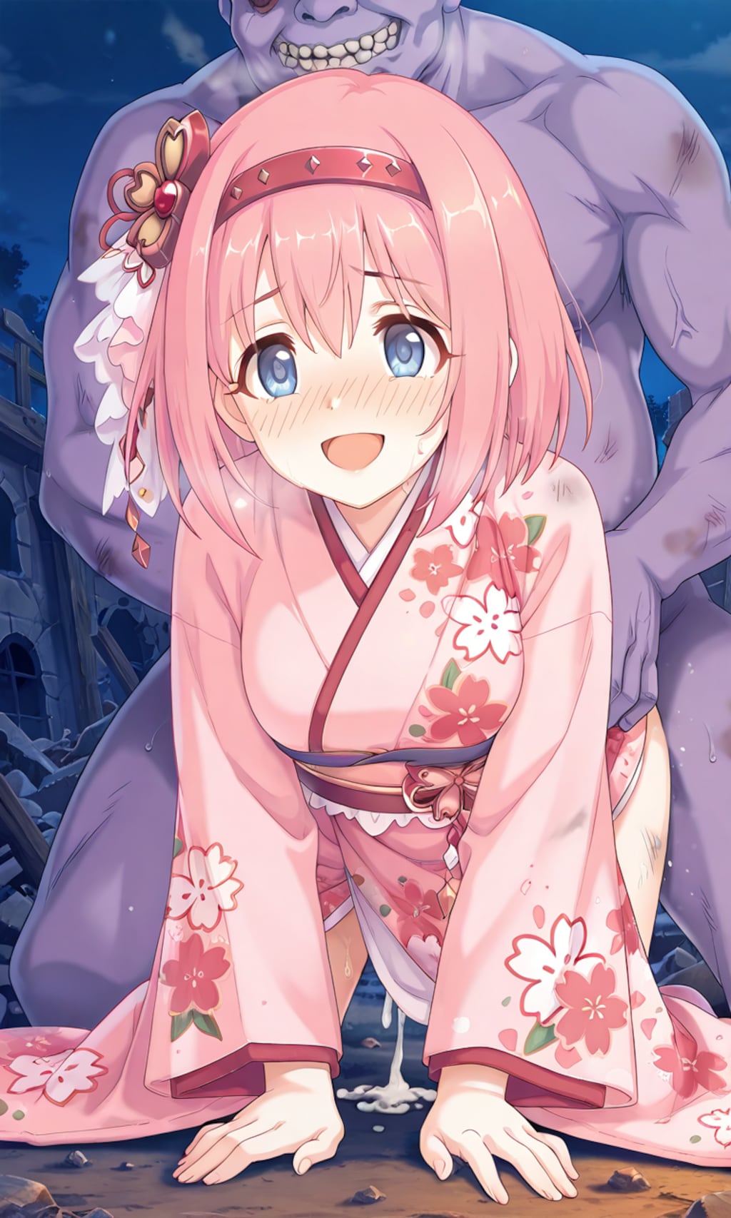 戦闘と快楽に負けちゃったユイちゃん