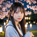 夜桜 3枚目