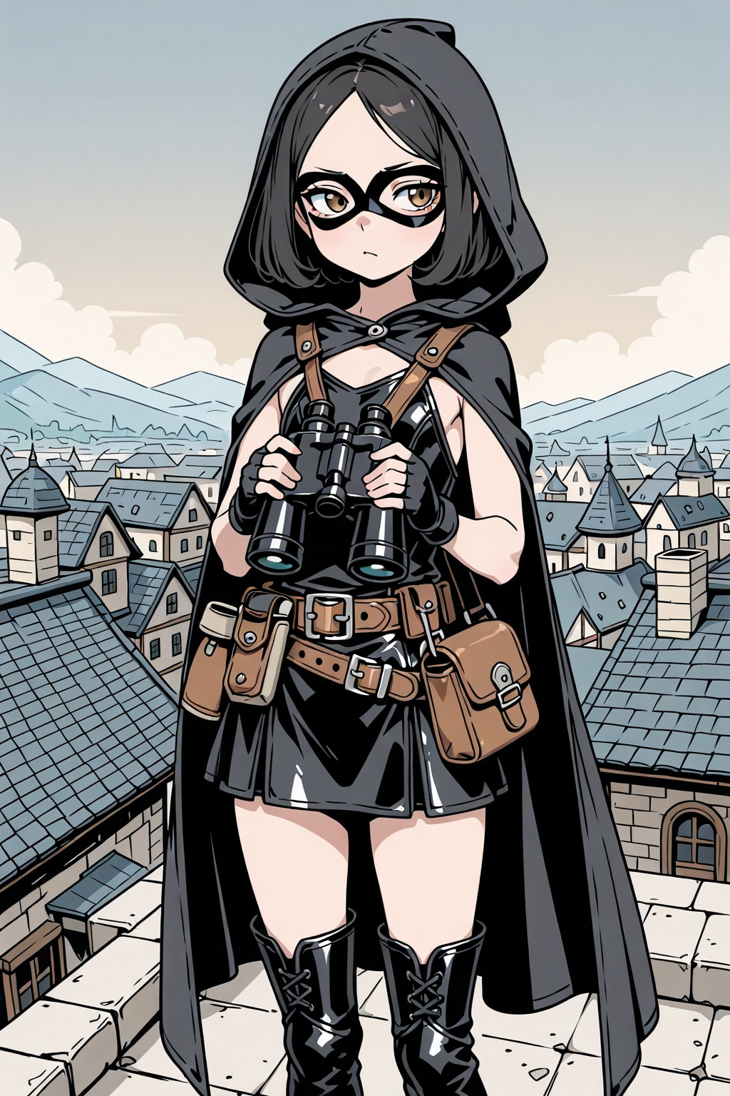 偵察する魔女