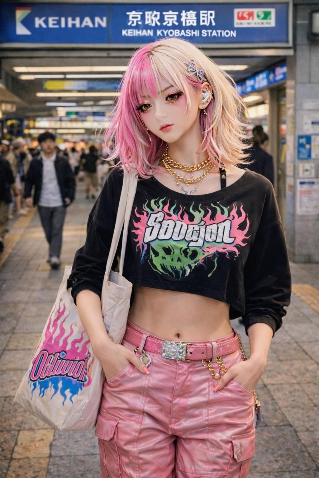 ハイトーンヘアお姉やん04