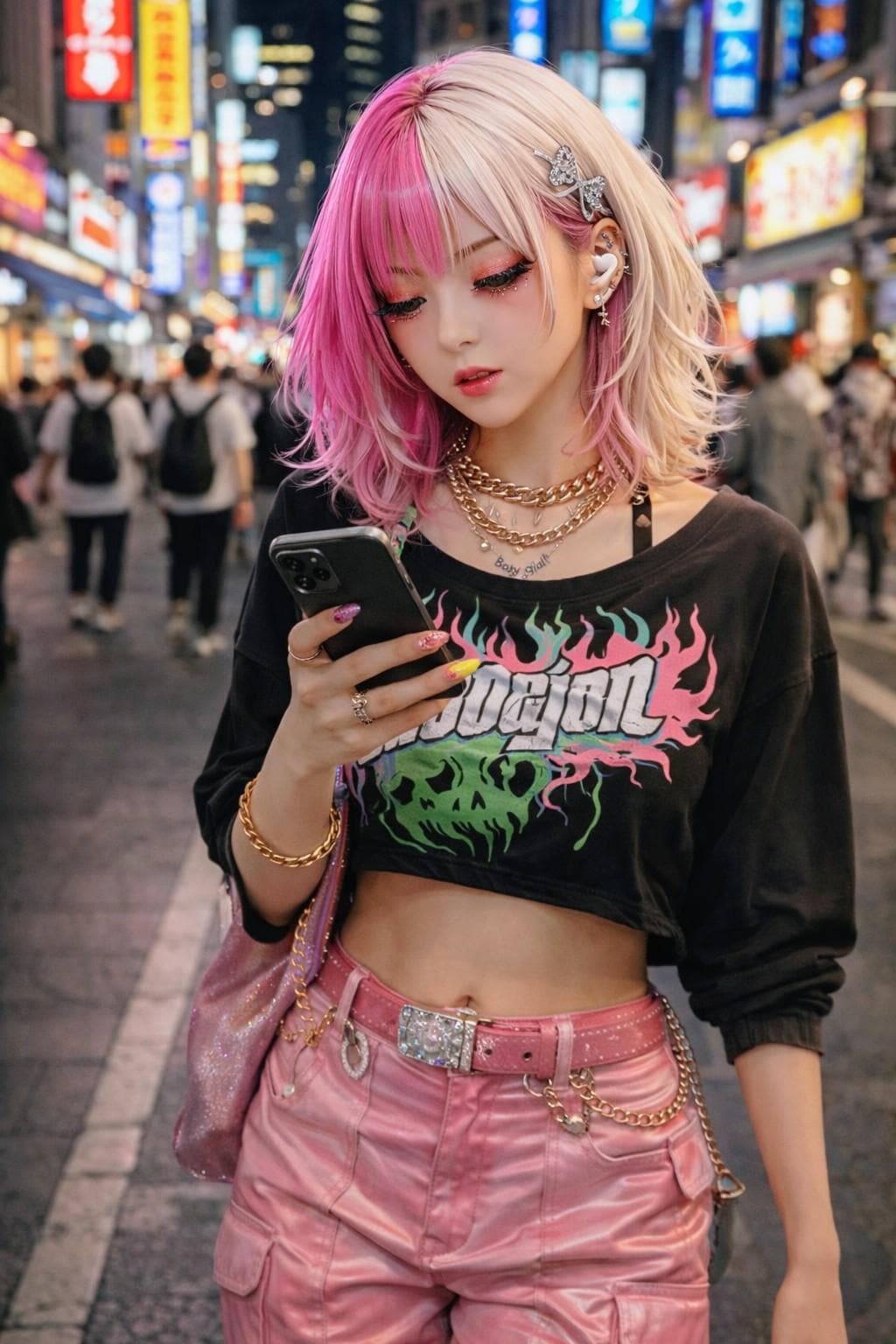 ハイトーンヘアお姉やん04