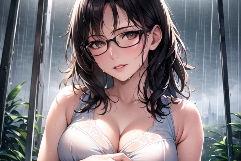 雨と女