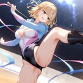 金髪ショート新体操美少女 5枚目