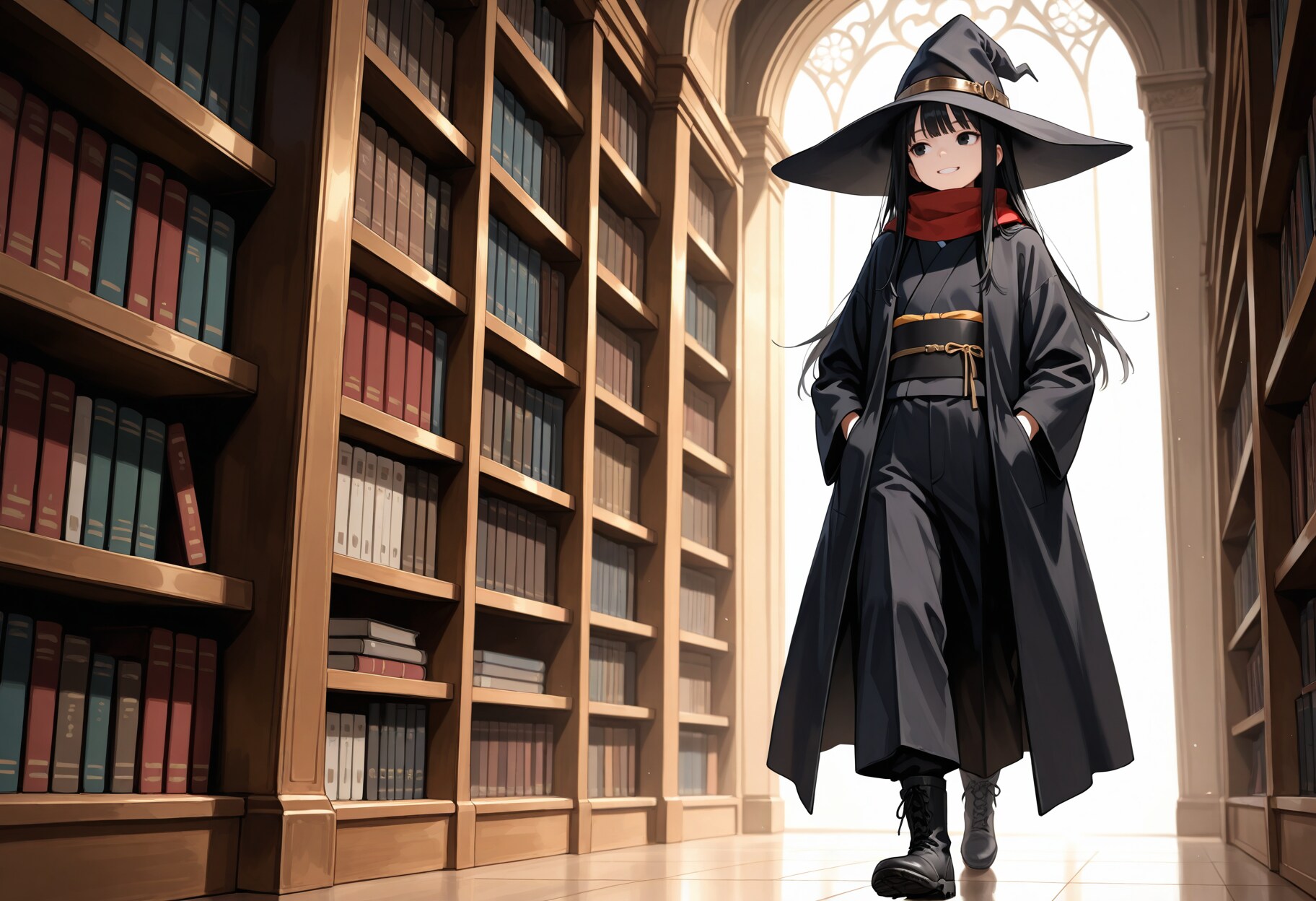 図書館と魔女さん