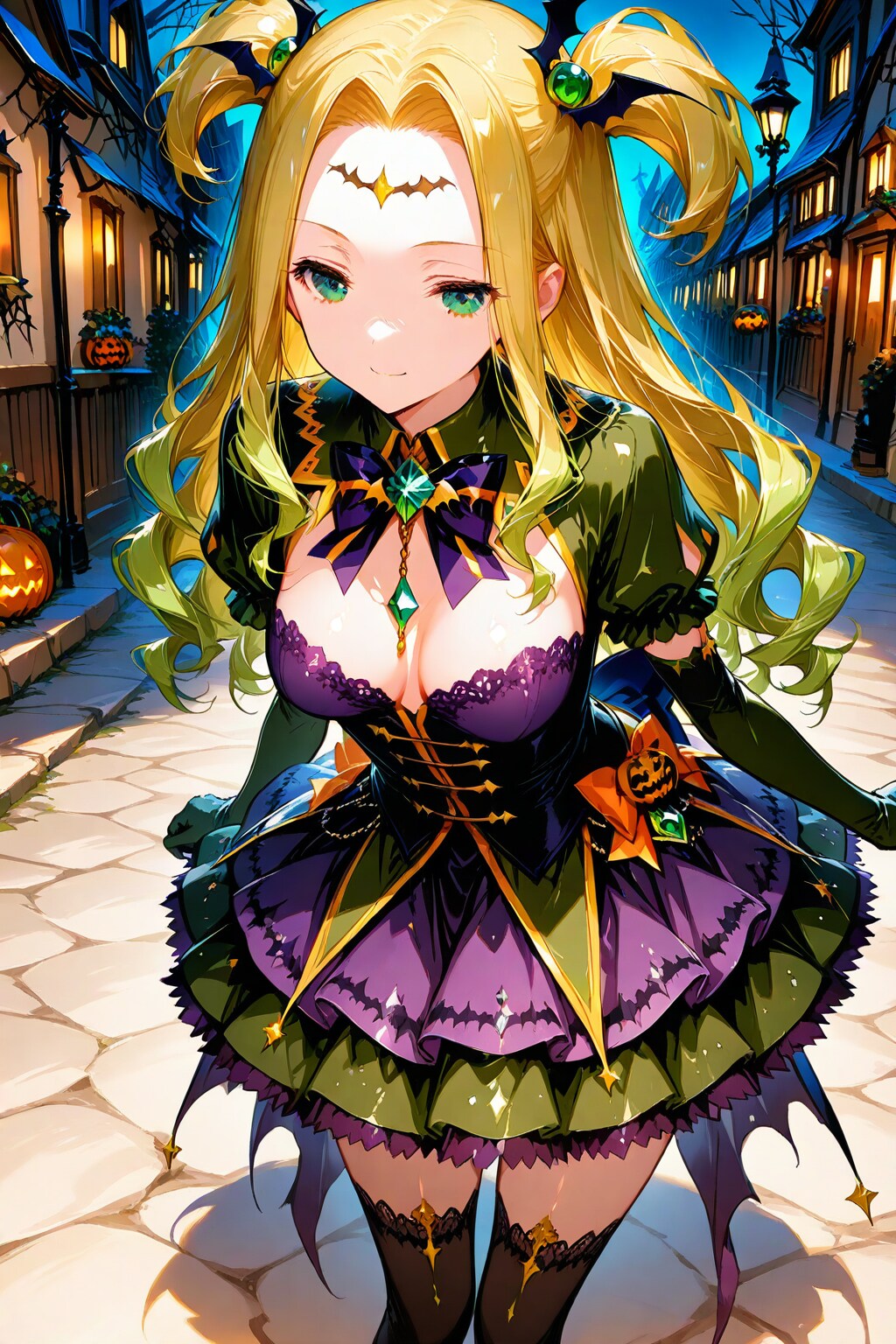 デコがハロウィンな魔法少女 | の人気AIイラスト・グラビア
