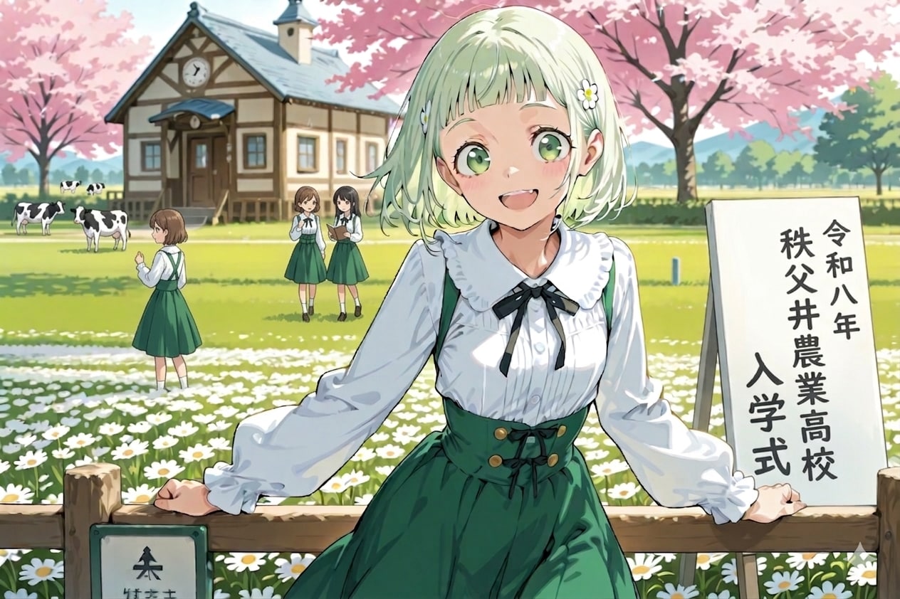 DAISYちゃんと入学式 | の人気AIイラスト・グラビア