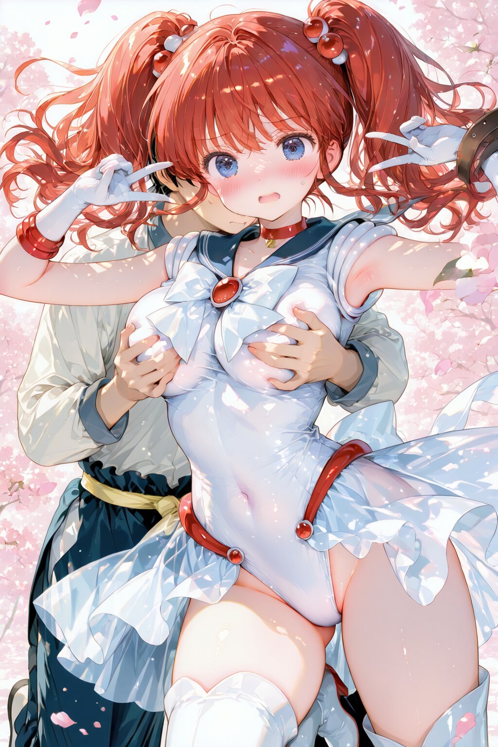 変身したら揉まれた