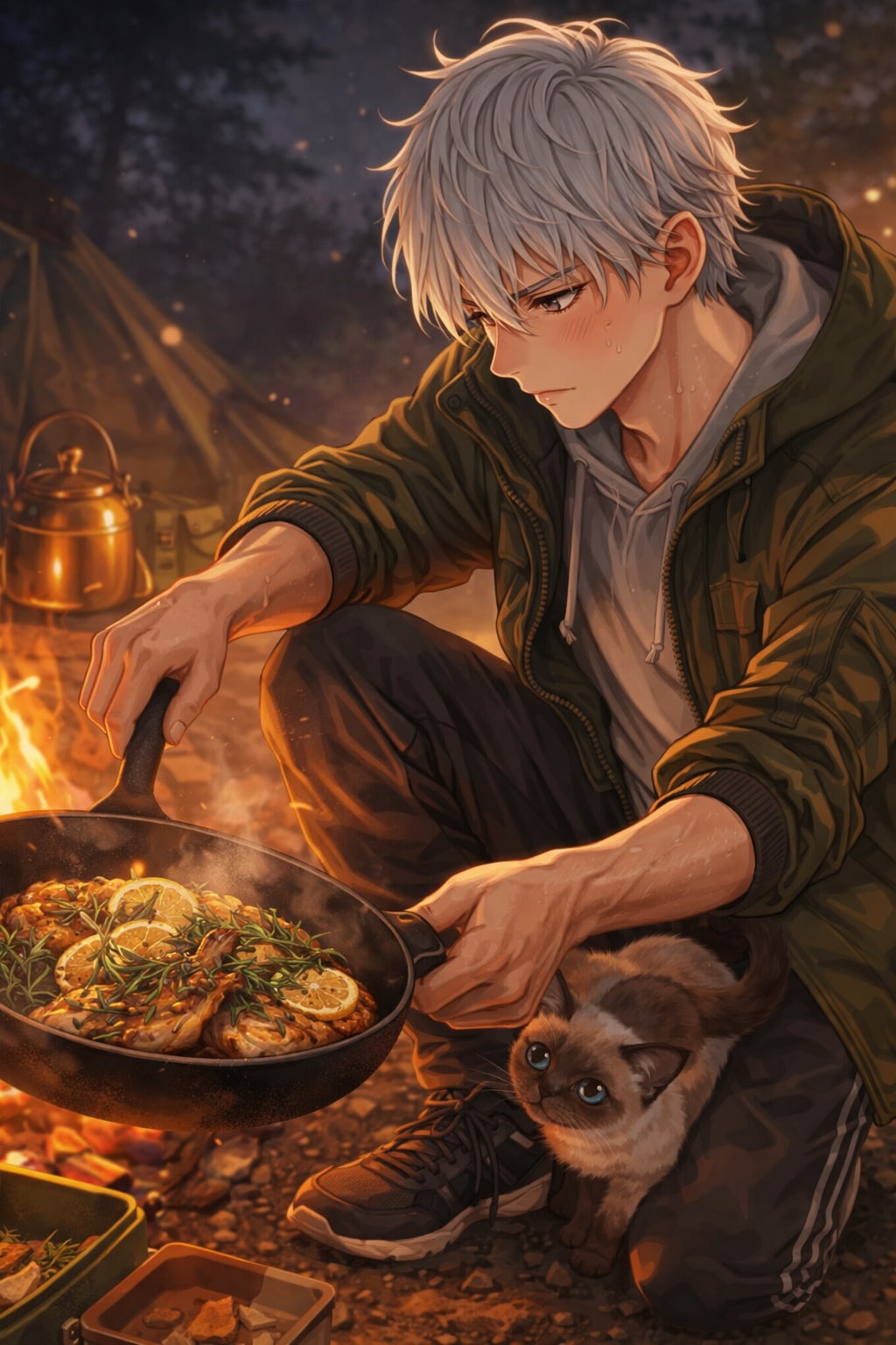 凪は、足元の柔らかい温もりに『邪魔だ』と嘘をつく。