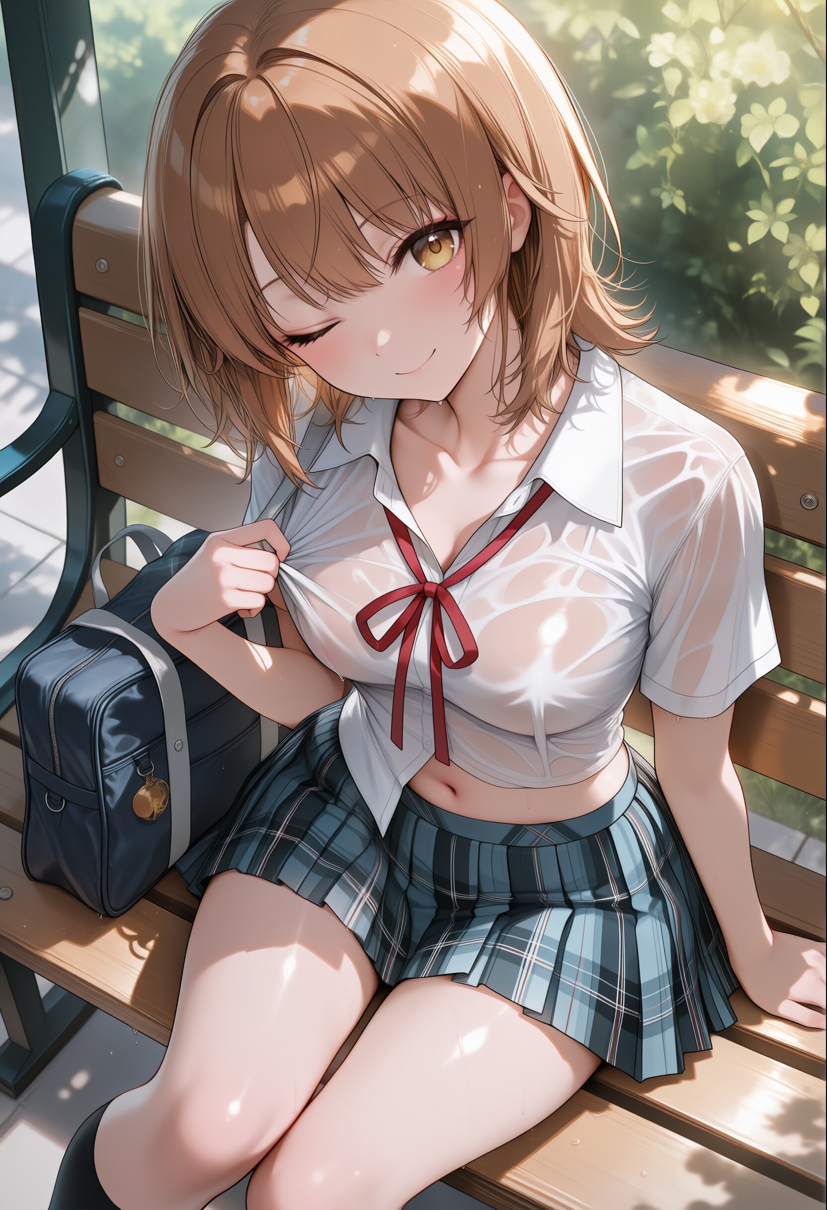 濡れちゃいましたね