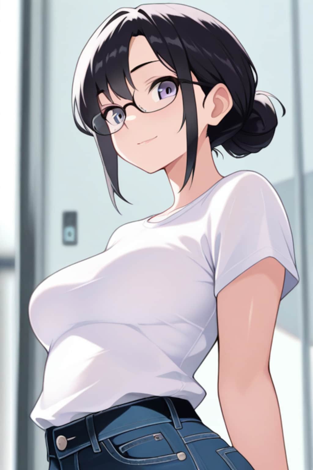 メガネの似合うホンワカ女の子