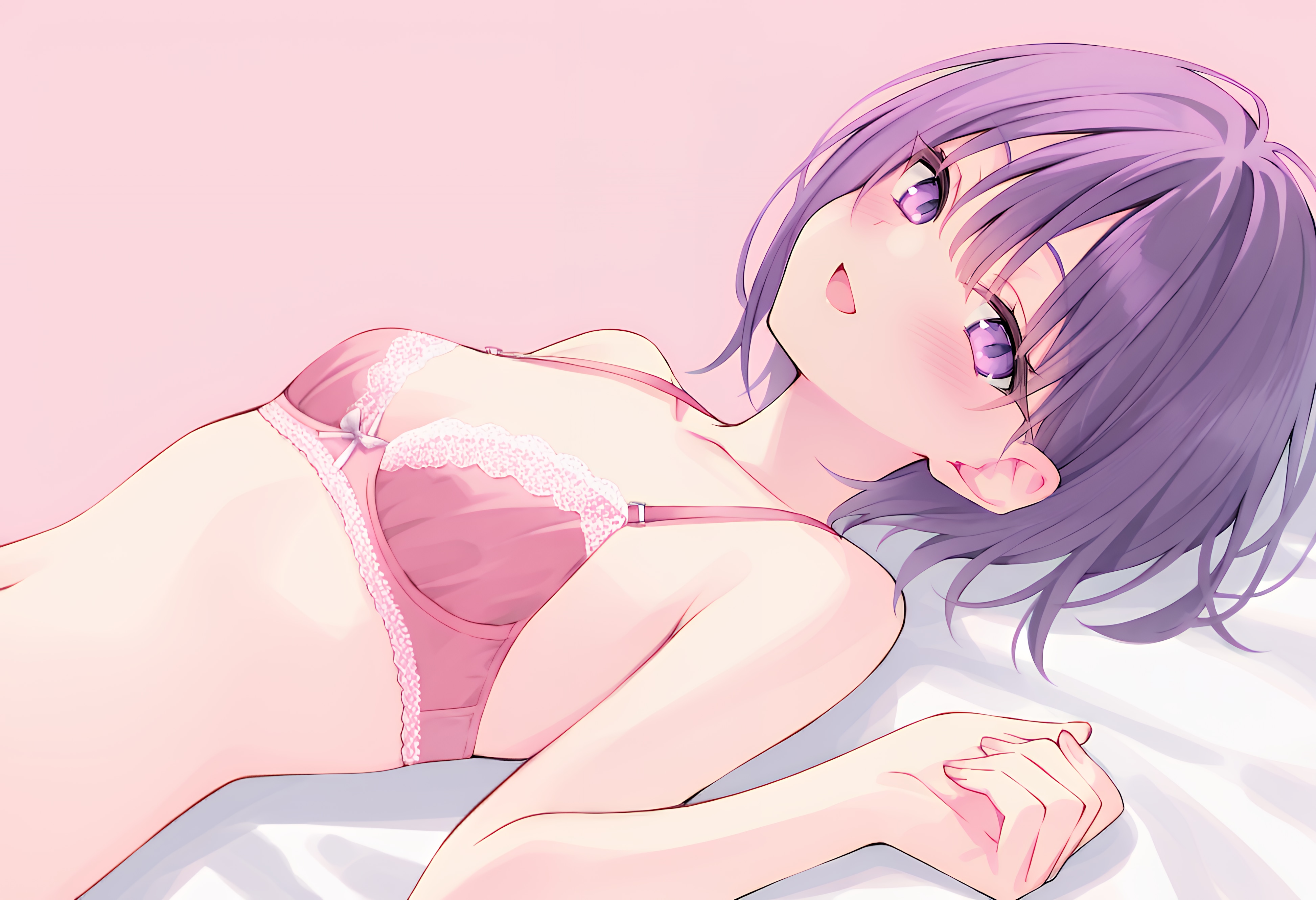 下着はピンク
