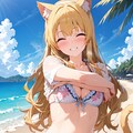 まだ夏は続いているんだから！（あっ！飲み物ありがとー） 2枚目