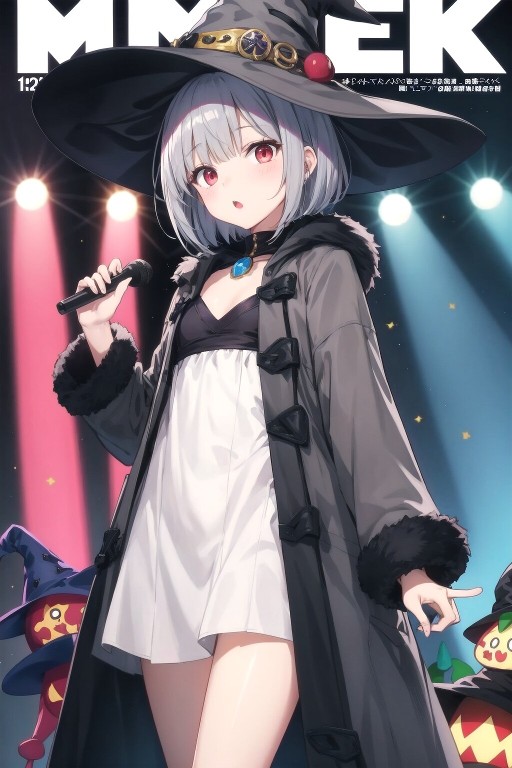 きのこの魔女　ライブのステージに立つ