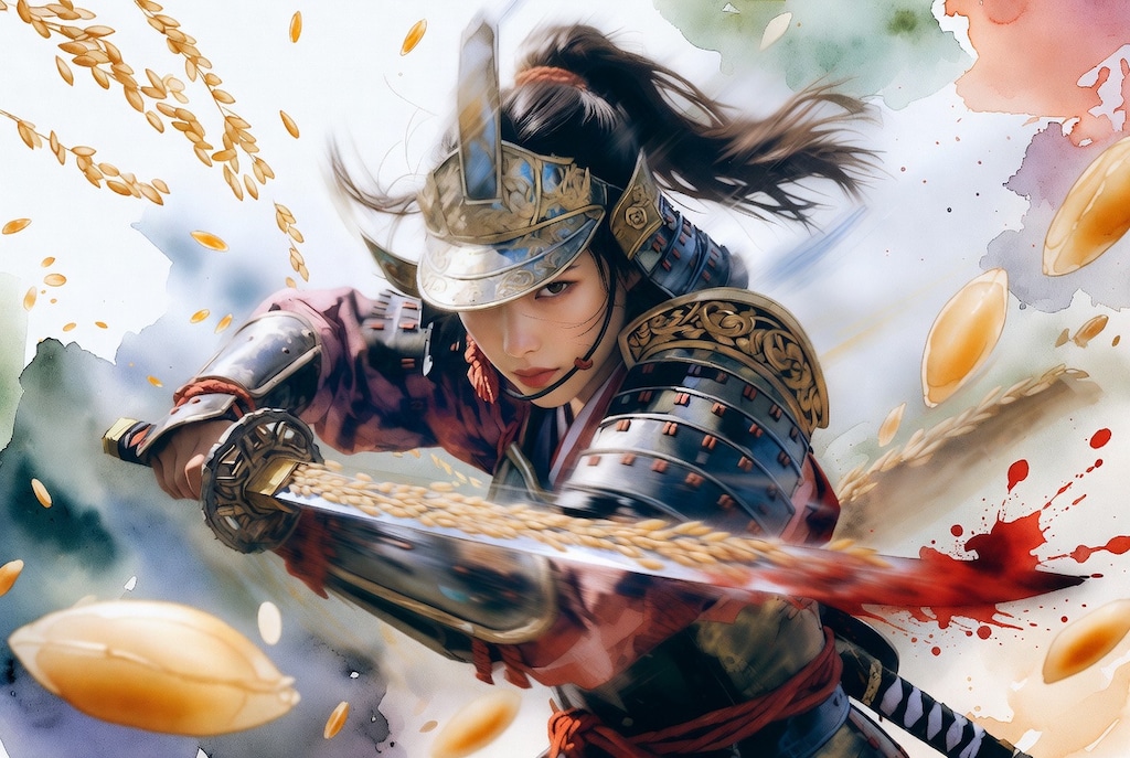 おこめ剣を喰らえっ！