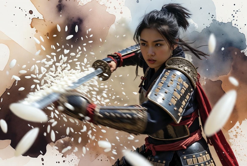 おこめ剣を喰らえっ！