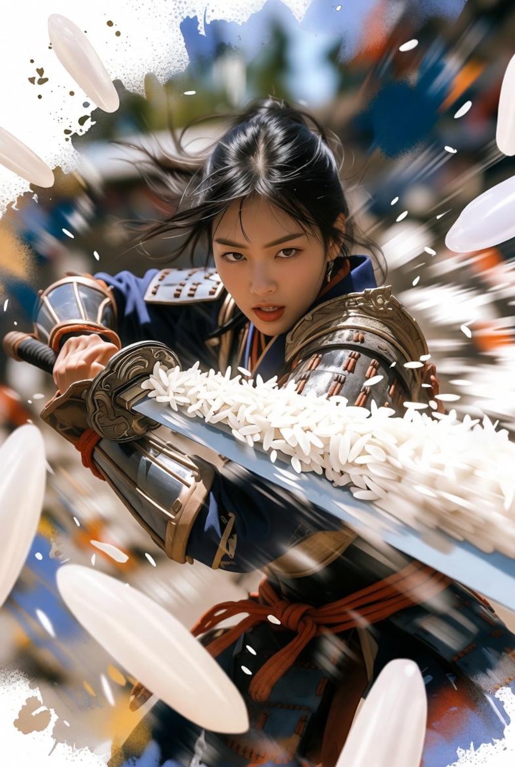 おこめ剣を喰らえっ！