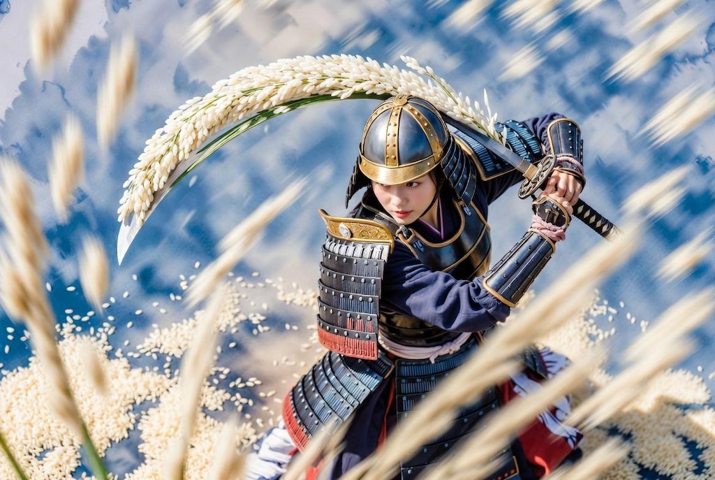 おこめ剣を喰らえっ！