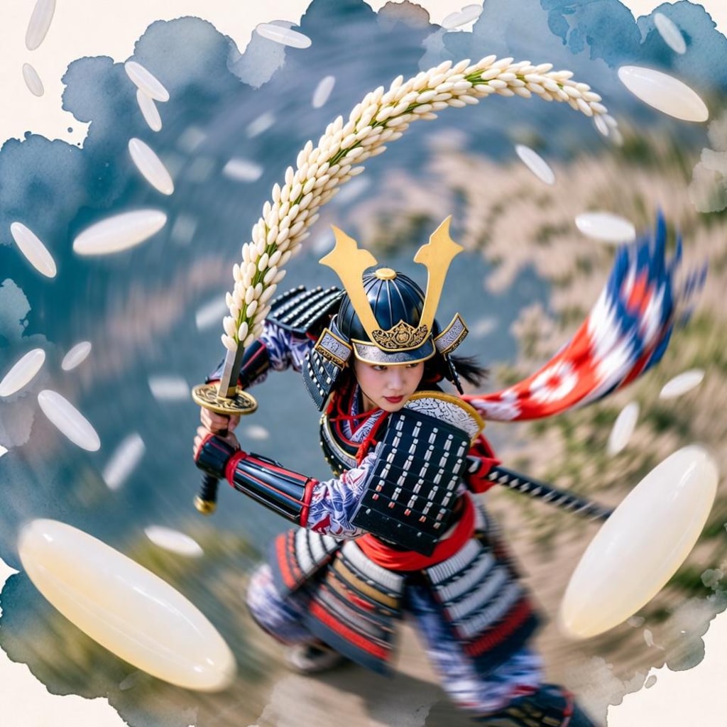 おこめ剣を喰らえっ！