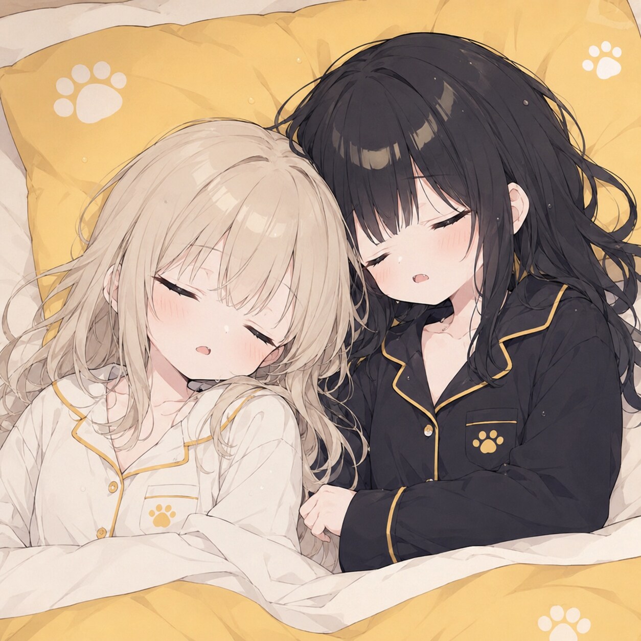 遊び疲れちゃった双子ちゃん
