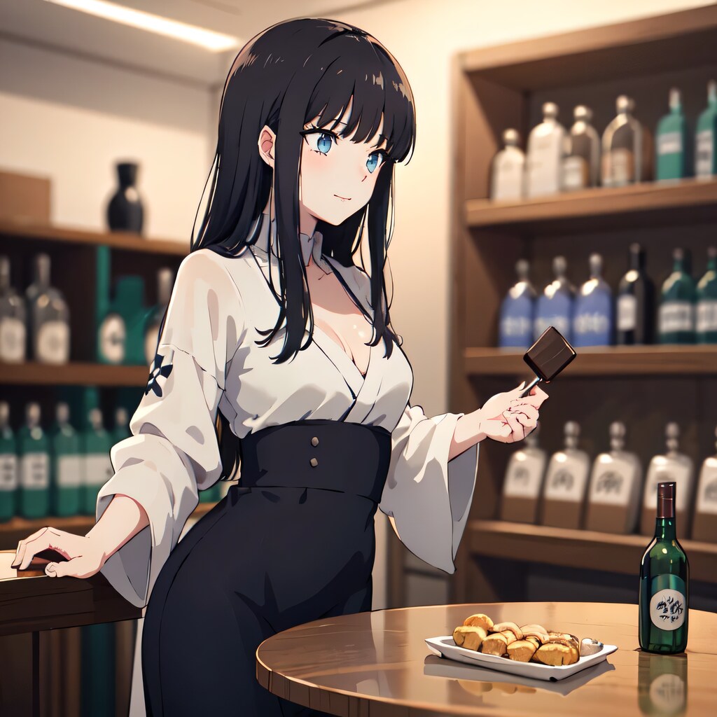 黒髪ロングで酒場の少女１７