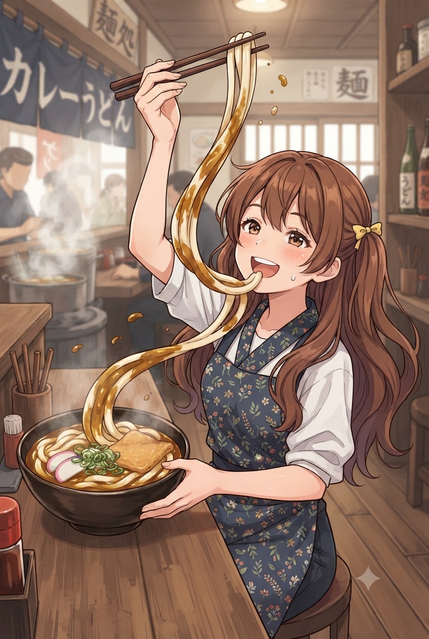 没カレーうどん | の人気AIイラスト・グラビア