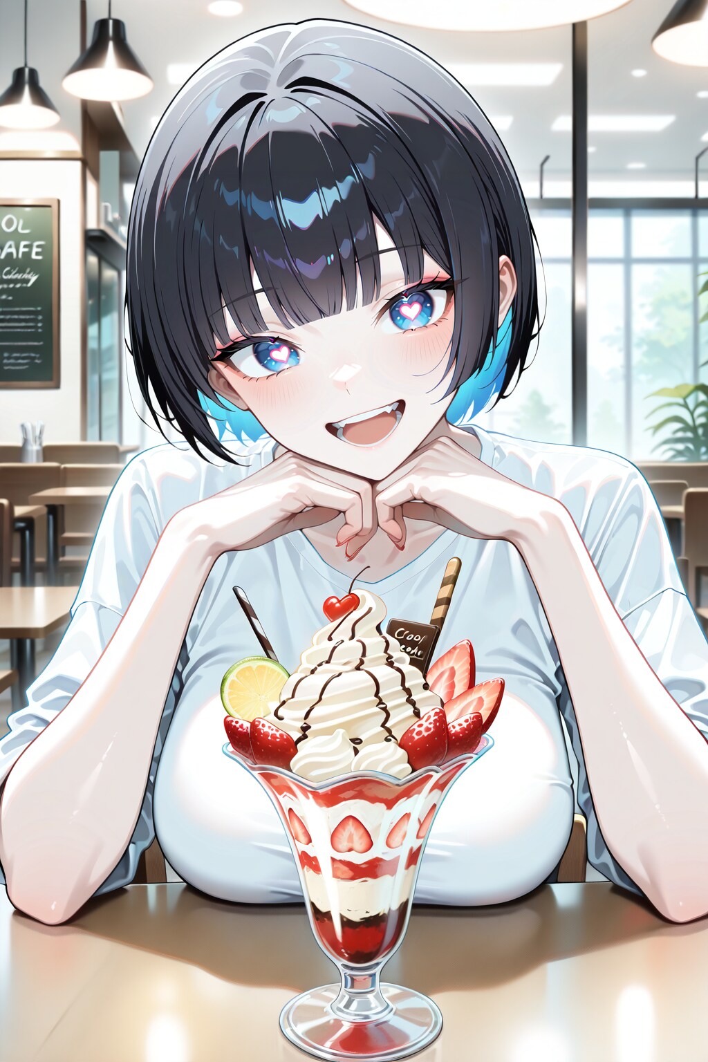彼女とカフェデート