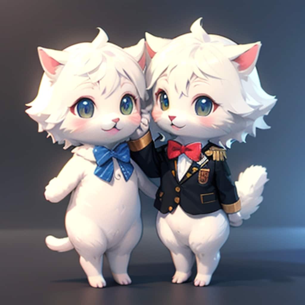 TOPAZの3Dデフォルメ猫