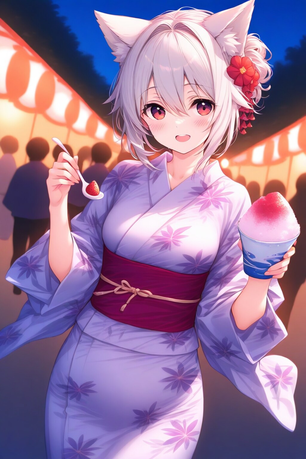 浴衣椛の縁日巡り | の人気AIイラスト・グラビア