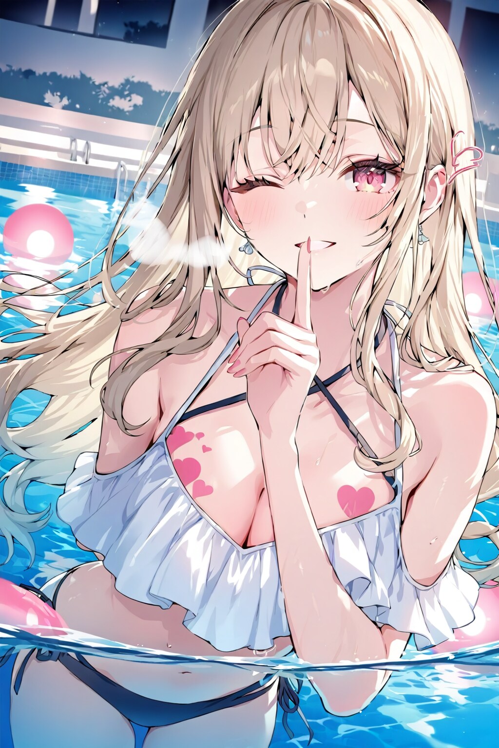 LILACちゃんとプールで内緒事