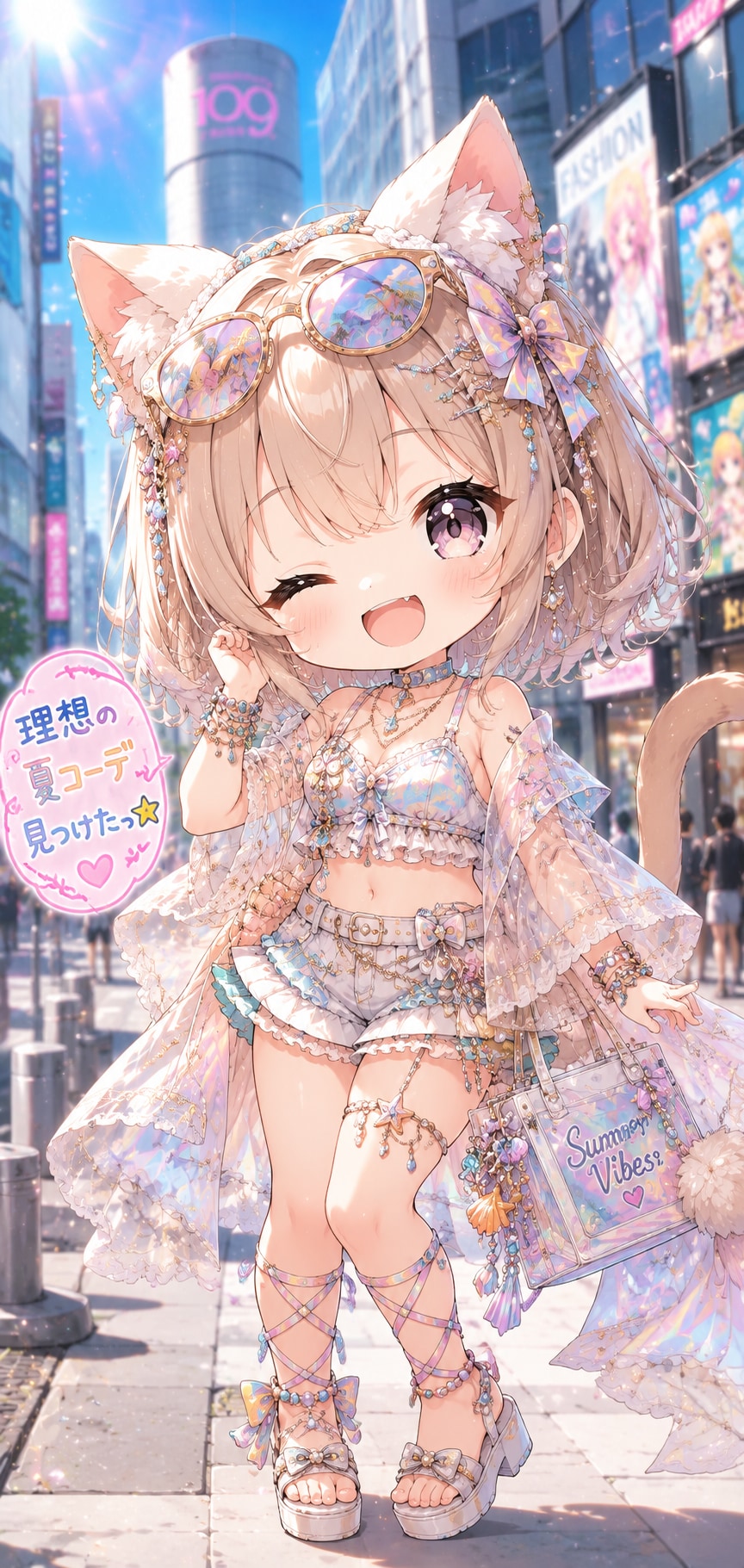 【#理想の夏コーデ】チャピ子ちゃんの場合