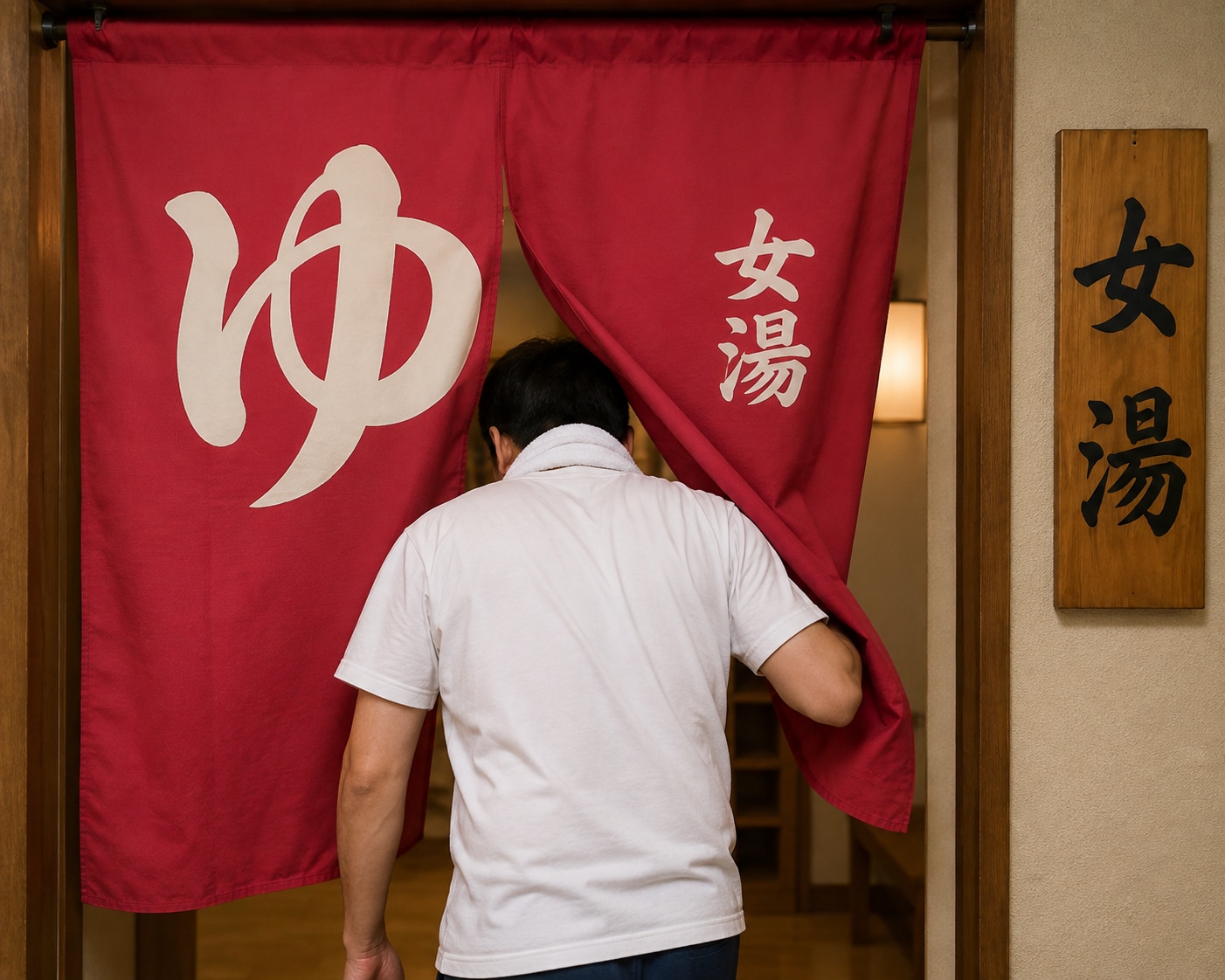 女湯に男性