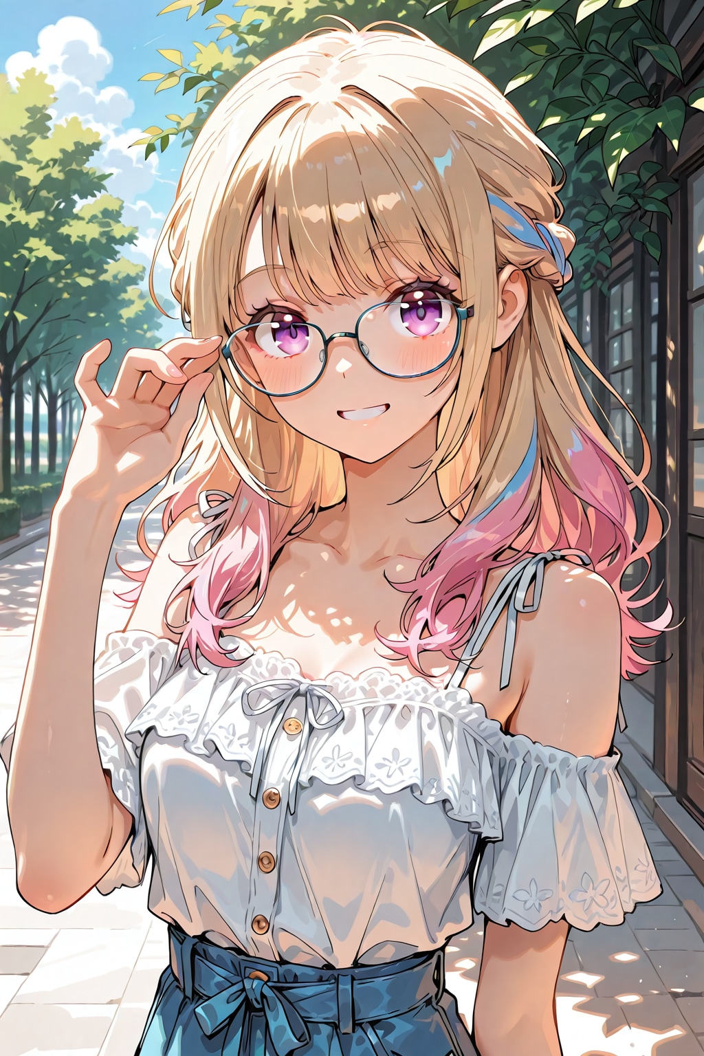 メガネ美少女