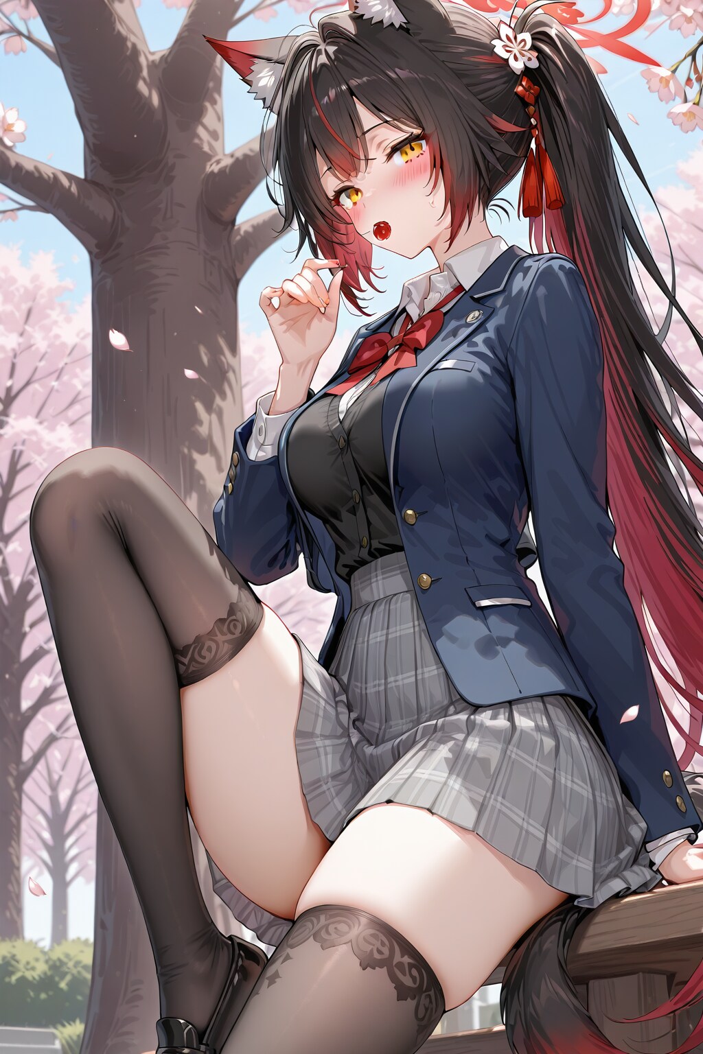 舞い散る桜