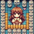 パズルゲームの小さな女の子 2枚目