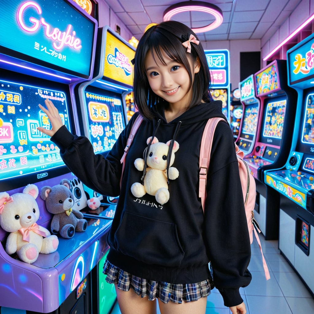 今日はゲーセンにきてます